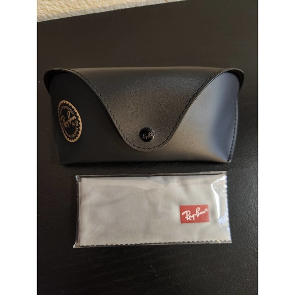 Ray Ban 100% UV Protection Sunglasses Soft/Hard Leather Case - Picture 4 of 8